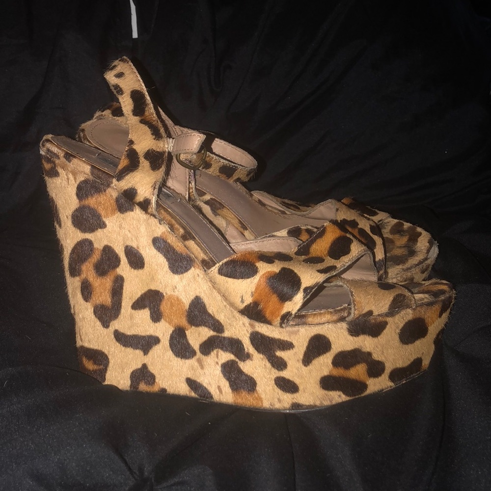 Cheetah Wedge Heels
